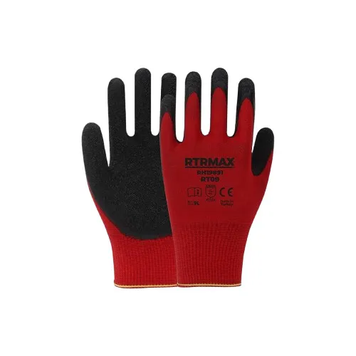 Rtrmax Latex Kaplı Polyester Eldiven