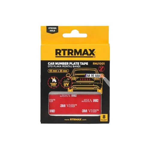 Rtrmax RNU1001 Oto Plaka Montaj Bandı
